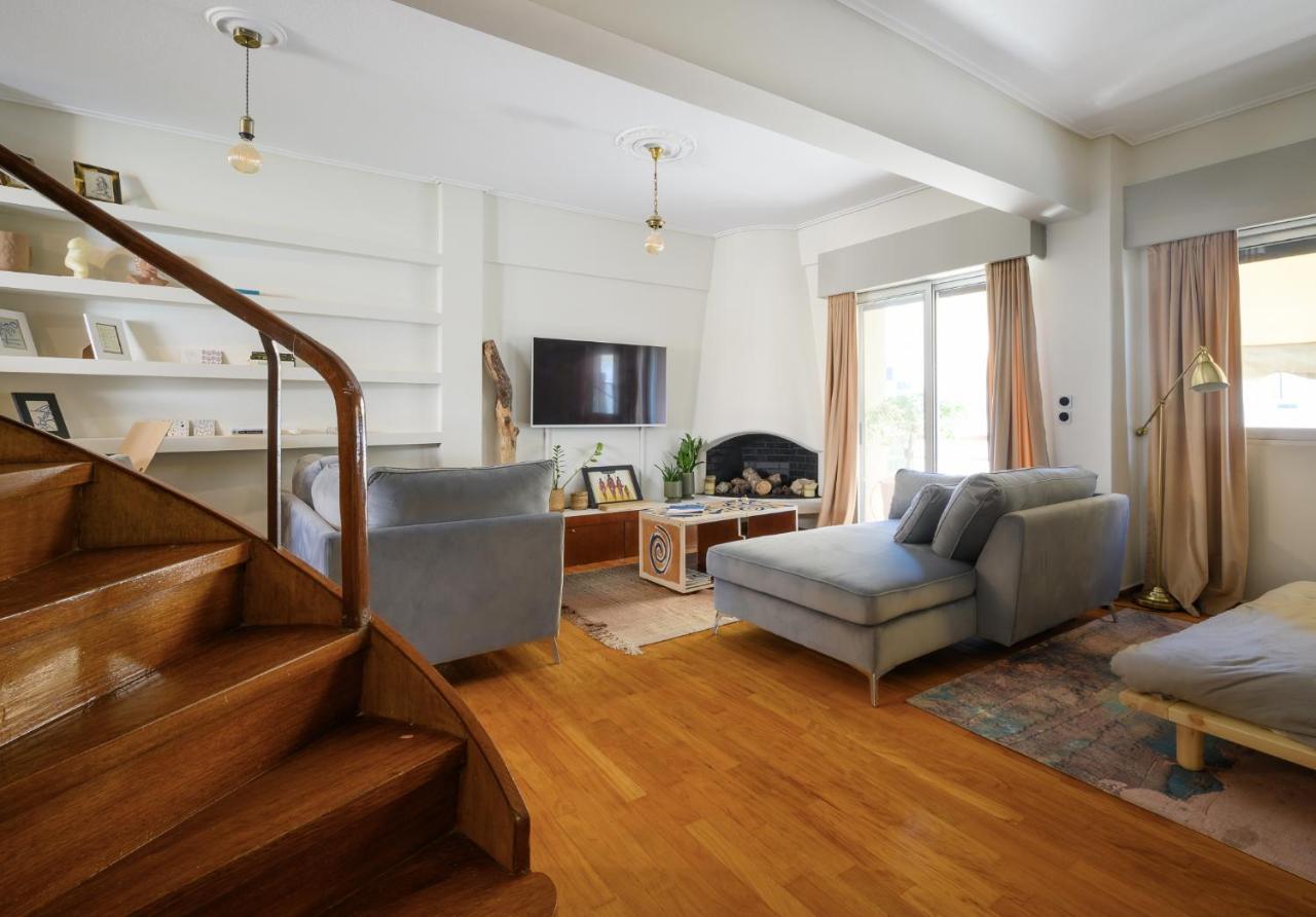 Relaxed Art Deco Maisonette Pagrati Athens Luaran gambar